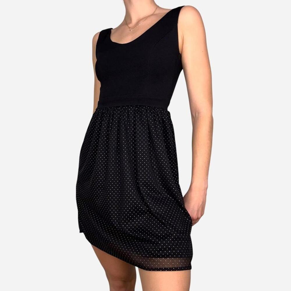 Sparkle polka dot dress black party by BeBop size XS